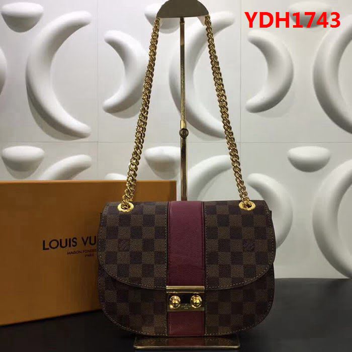 路易威登LV頂級原單Wight手袋 N64419金色鏈條包 YDH1743