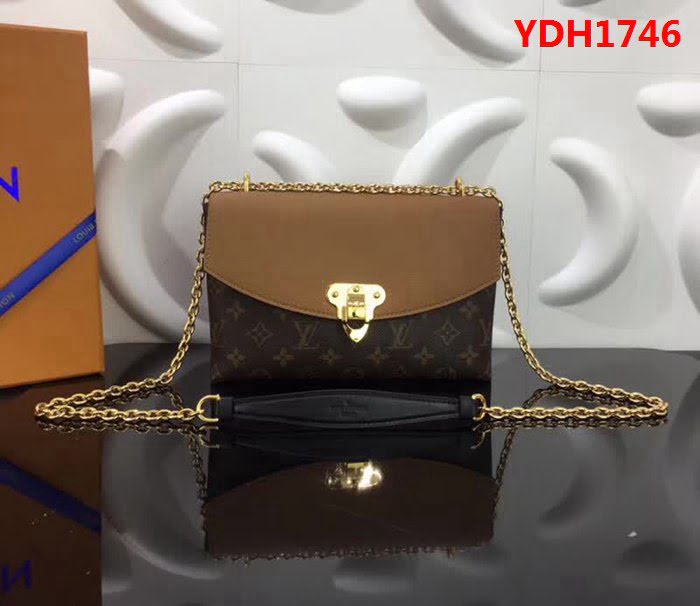 路易威登LV頂級原單SAINT PLACIDE M43715 金色鏈條手袋 YDH1746