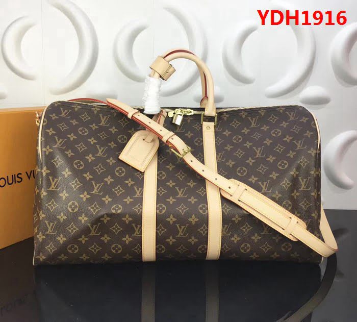 路易威登LV頂級原單 41418 41416 41414老花經典 Keepall旅行袋系列 YDH1916