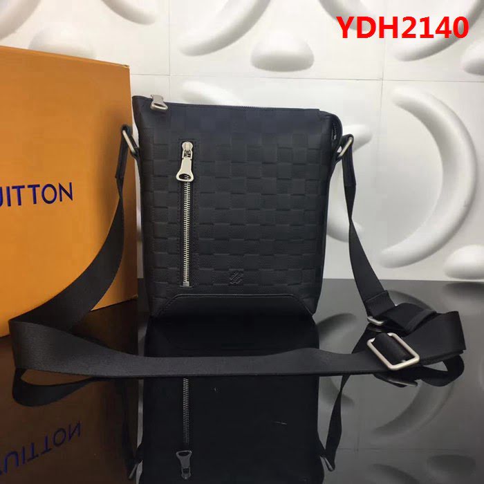 路易威登LV頂級原單N42418郵差包 Damier Infini牛皮面 牛皮鑲飾銀色金屬件 YDH2140
