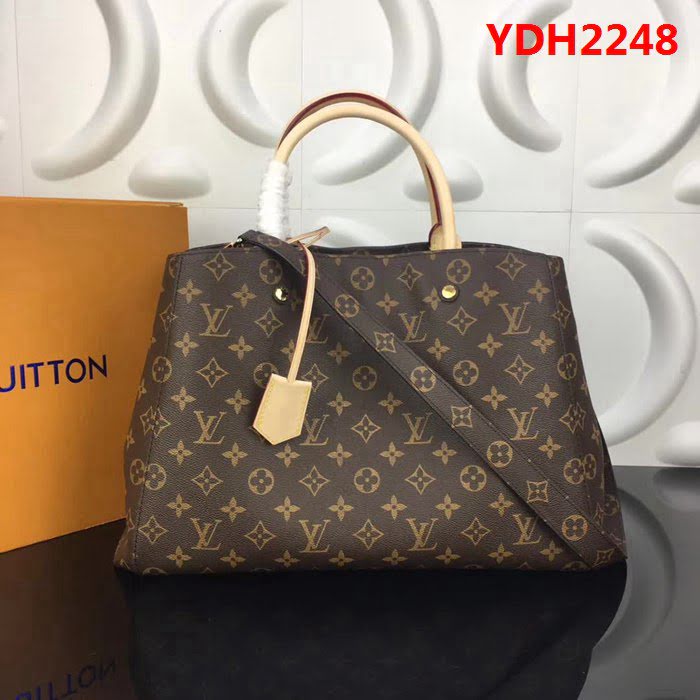 路易威登LV頂級原單M41067Montaigne 大號手提臂挽肩背商務手袋 YDH2248
