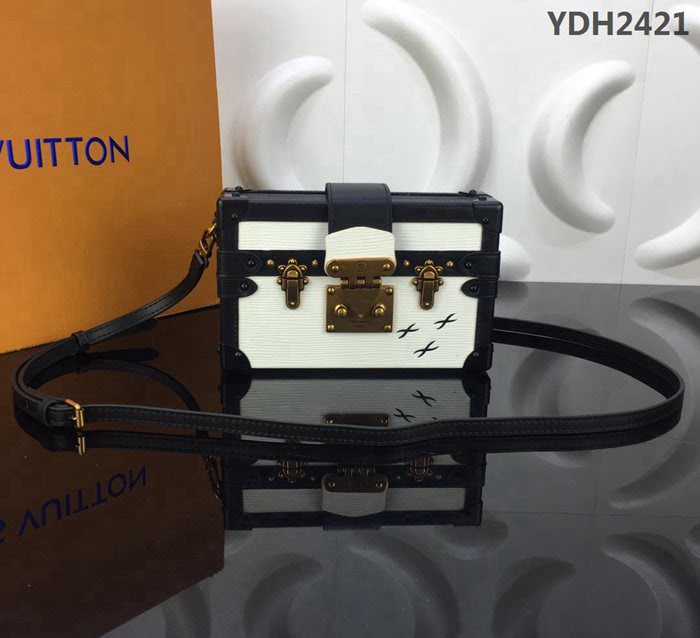 路易威登LV 頂級原單 M53137 經典款Petite Malle手袋 Epi皮革面 定制旅行箱 精品小號包袋  YDH2421