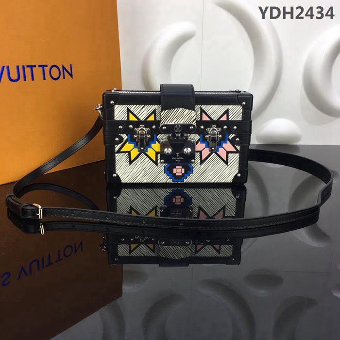 路易威登LV 頂級原單 M94215 新經典Petite Malle手袋 精品小號包袋 雙色設計迷人手袋 純手工打造  YDH2434