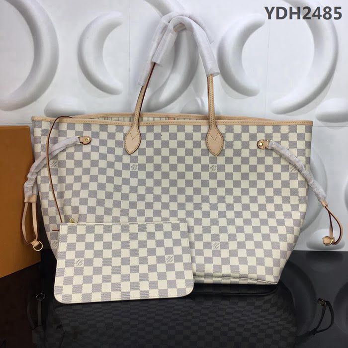 路易威登LV 頂級原單 N41604 極具傳奇色彩 Neverfull手袋 配可脫卸拉鏈手包 手提肩背  YDH2485