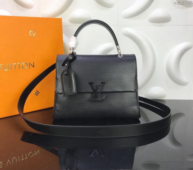 LV女包 M53695 黑色水波紋 頂級原單 路易威登單肩包 Grenelle小號手袋 LV斜挎女包  ydh2786