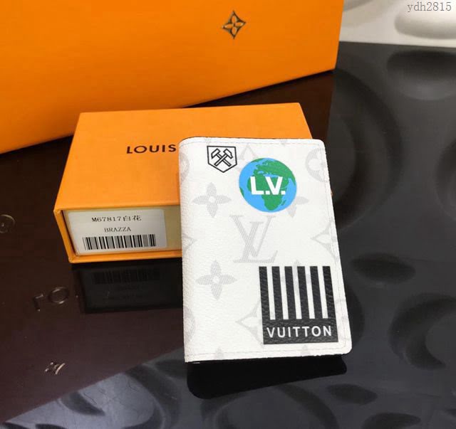 LV錢包 M67817 白花 頂級原單 路易威登口袋錢夾 LV男錢包  ydh2815