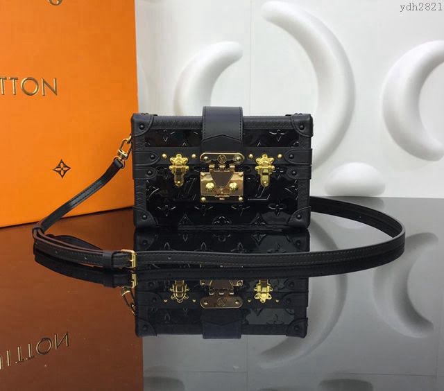 LV女包 M40273克色壓花漆皮 頂級原單 路易威登 明星同款盒子包 全天候手袋 LV女斜挎包  ydh2821