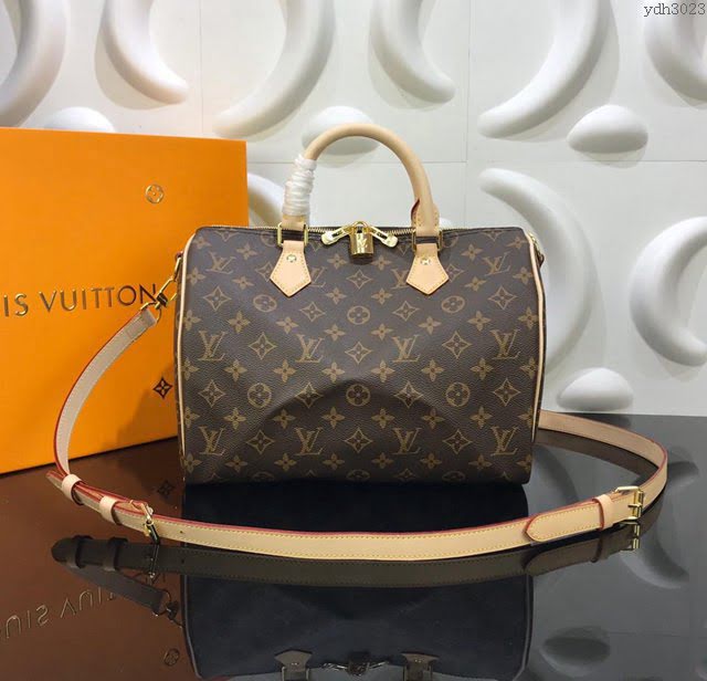 LV女包 M41112 路易威登Speedy 手袋 LV30手袋 LV手提女包 LV經典款女挎包  ydh3023