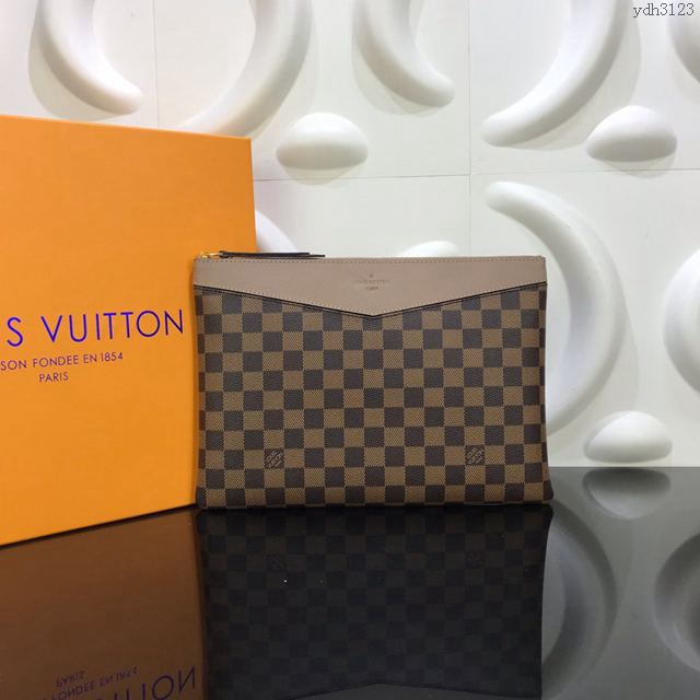 LV包 LV手包 Daily手包 LV大號手拿包 LV棋盤格手拿包  ydh3123