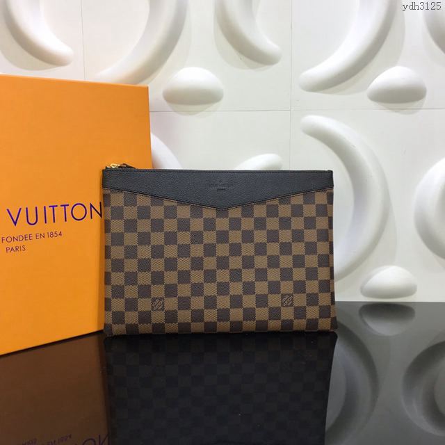 LV包 LV手包 Daily手包 LV大號手拿包 LV棋盤格手拿包  ydh3125