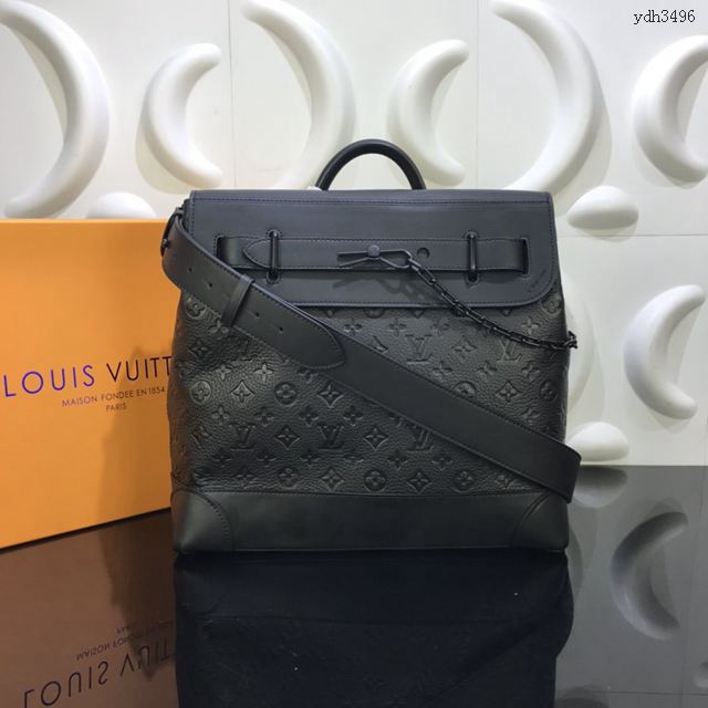 LV包 lv男包 M55701 Steamer小號手袋 LV路易威登新款軟盒子包  ydh3496