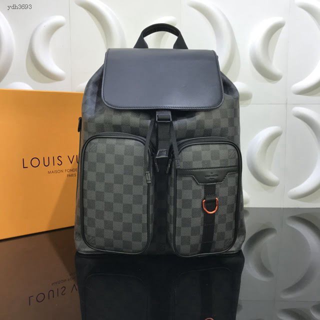LV包包 LV新款雙肩包 N40279 Utility雙肩包 LV棋盤格男士後背包  ydh3693