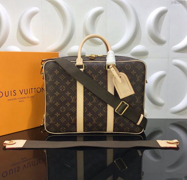 lv新款包包 路易威登Dandy公事包 lv男士公事包 Damier Graphite帆布  ydh3903