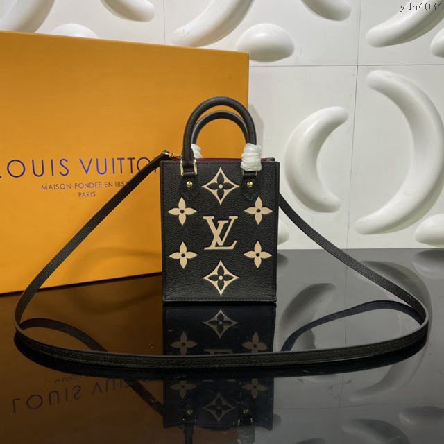 LOUIS VUITTON專櫃新款包包 路易威登Petit Sac Plat手袋 LV字母手提肩背斜挎女手機包 M80449  ydh4034