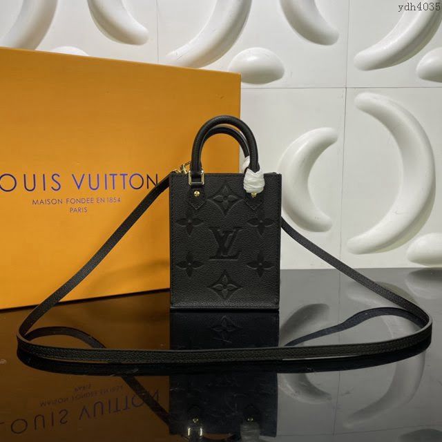 LOUIS VUITTON專櫃新款包包 路易威登Petit Sac Plat手袋 LV字母手提肩背斜挎女手機包 M80449  ydh4035