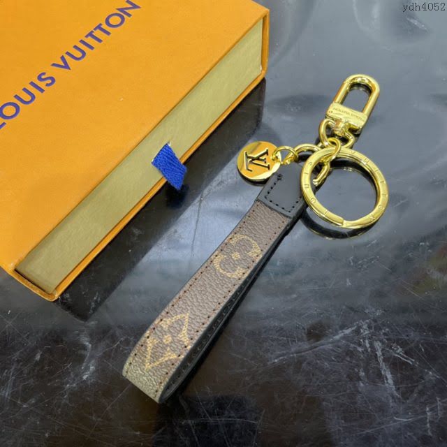 LOUIS VUITTON專櫃新款包包 路易威登DRAGONNE包飾 LV吊墜鑰匙扣 M61950  ydh4052