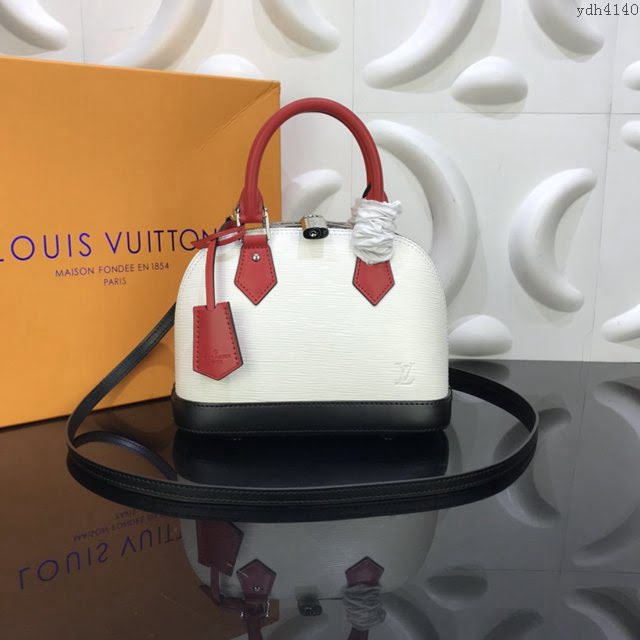 LOUIS VUITTON專櫃新款包包 路易威登Alma BB手袋 LV拼接手提肩背斜挎女包  ydh4140