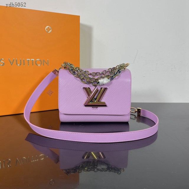 Lv路易威登2023專櫃新款Twist手袋 LV Epi粒面皮革單肩斜挎包 M22098 ydh5052