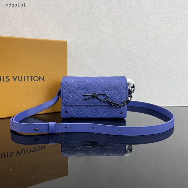 Lv路易威登2023專櫃新款Steamer迷你手袋 LV壓紋Taurillon皮革男士單肩斜挎包 M81746 M82571 ydh5151