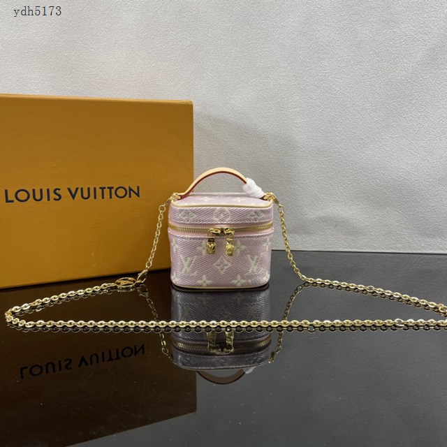 Lv路易威登2023專櫃新款Micro Vanity手袋 LV七夕節限定版本鏈條化妝包 M82527 ydh5173