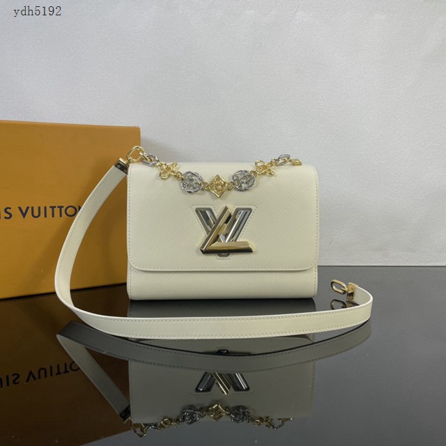 Lv路易威登2023專櫃新款Twist中號手袋 LV水波紋鏈條肩背斜挎女包 M22273 M22274 ydh5192