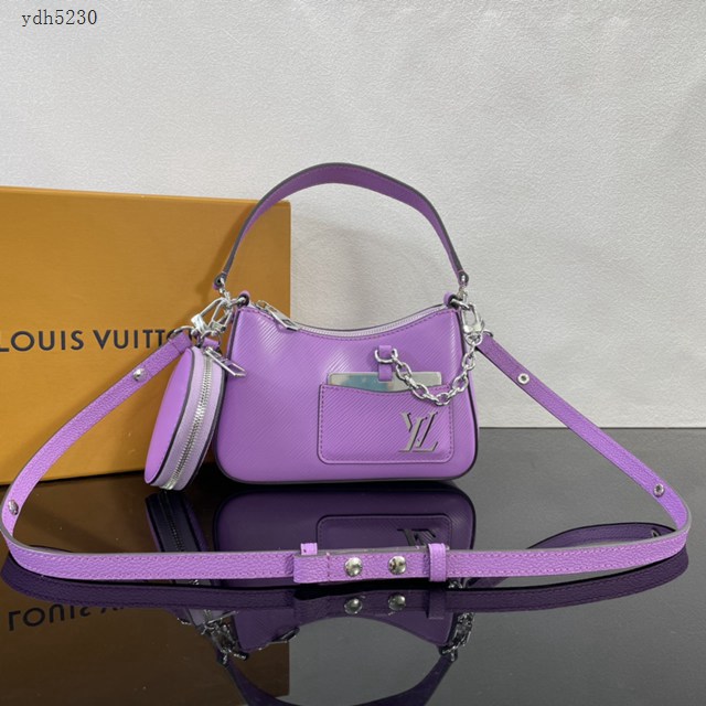 Lv路易威登2023專櫃新款Marellini手袋 LV Milky Way系列水波紋手提肩背包 M22653 ydh5230