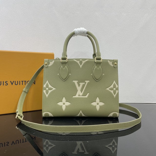 LV路易威登2023专柜新款Onthego小号Tote包 Sac Plat手袋 ydh5260