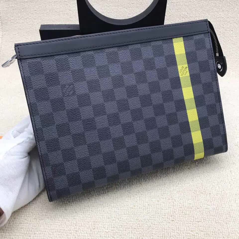 路易威登LV頂級原單 N60107海外原單特供專櫃貨 歐牙拉鏈手拿包 ZY1051
