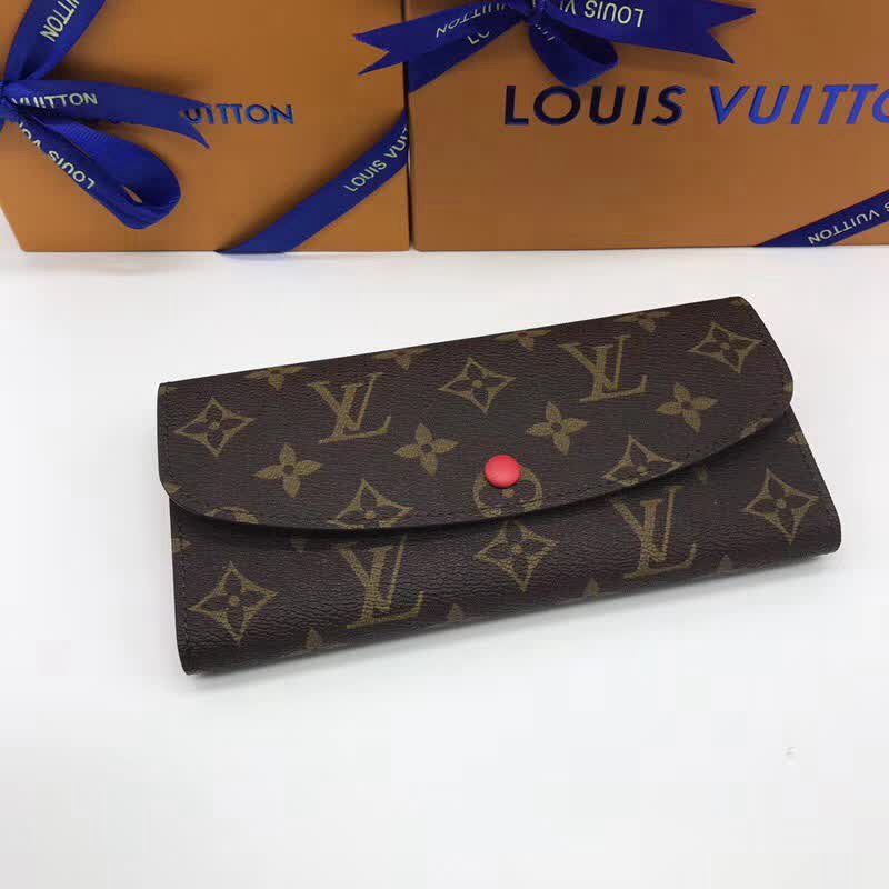 路易威登LV頂級原單 M60696大紅海外原單私貨代購級品質實物拍攝 女士錢包 ZY1065