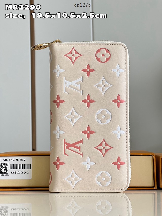 LV專櫃2023新款小羊皮拉鏈錢包 M82291 路易威登風琴式拉鏈女款長錢包 dn1275