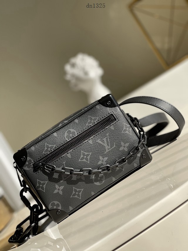 LV專櫃2023新款合作限量款老花盒子包 M44735 路易威登男女同款肩背包 dn1325