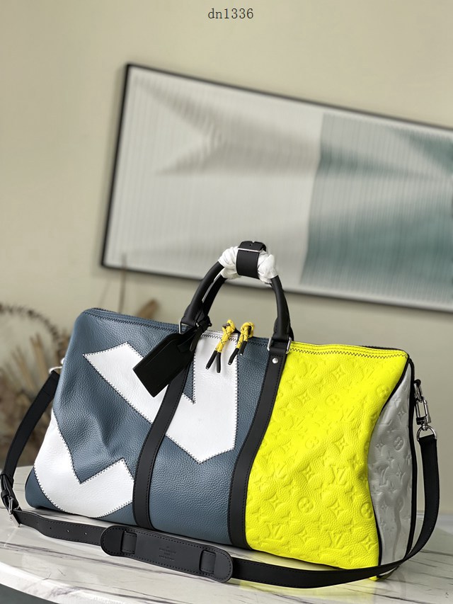 LV專櫃2023新款Keepall Bandoulière 50旅行袋 M59922 路易威登男女款旅行包 dn1336