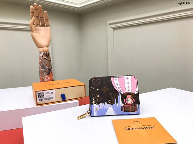 lv女錢包 M68488 氣球Zippy 拉鏈零錢包 lv短錢包  lvqb1004
