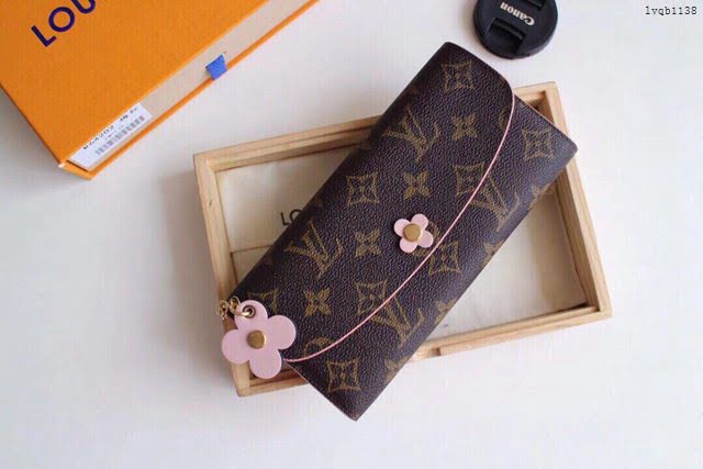 lv錢包 M64202 路易威登經典Emilie錢夾 lv翻蓋長錢包  lvqb1138