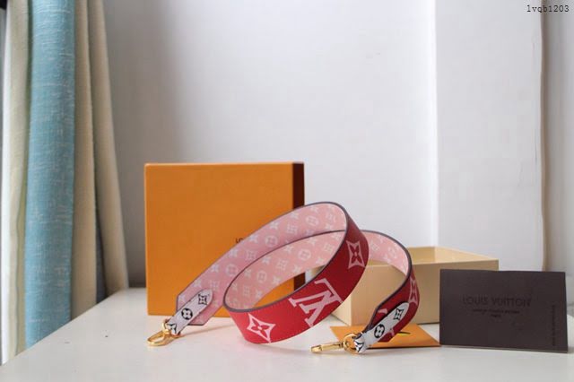 lv肩帶 新品MONOGRAM 肩帶 櫻桃紅  lvqb1203
