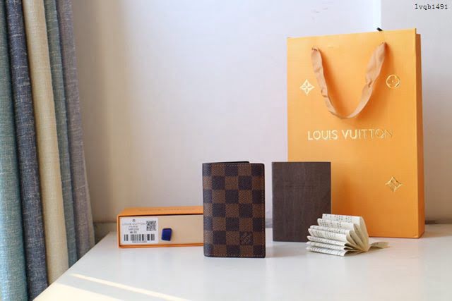 lv錢包 口袋錢夾 N60256 lv男士口袋錢夾 lv萬用錢包  lvqb1491