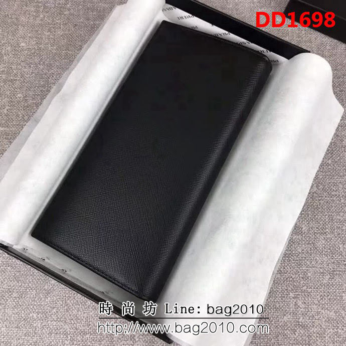 PRADA普拉達 專櫃最新款式 頂級原單十字紋牛皮 男士西裝夾 2MV836 DD1698