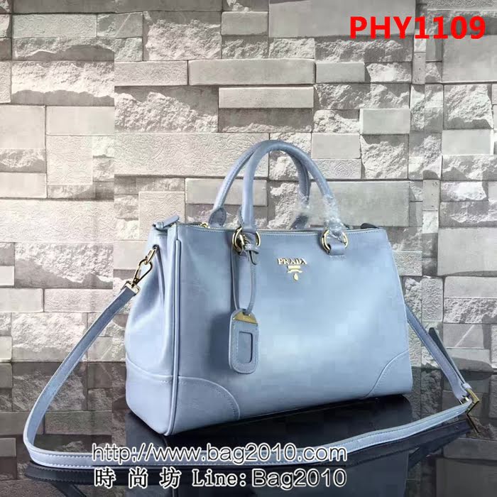普拉達PRADA原單 2324原版油臘皮PRADA 實物實拍 官網同步手提肩背包 PHY1109