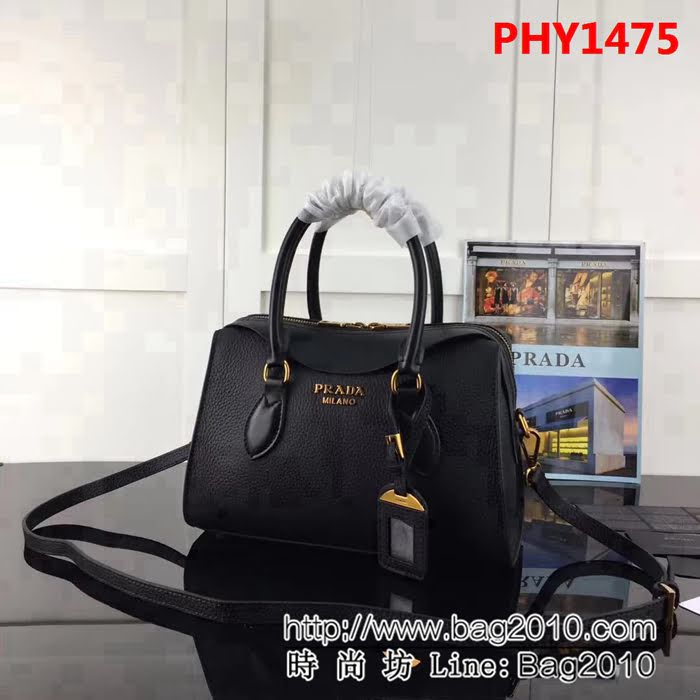 普拉達PRADA原單 2018早春經典爆款 PRADA 1BH093原單荔枝紋配平紋手提肩背包 PHY1475