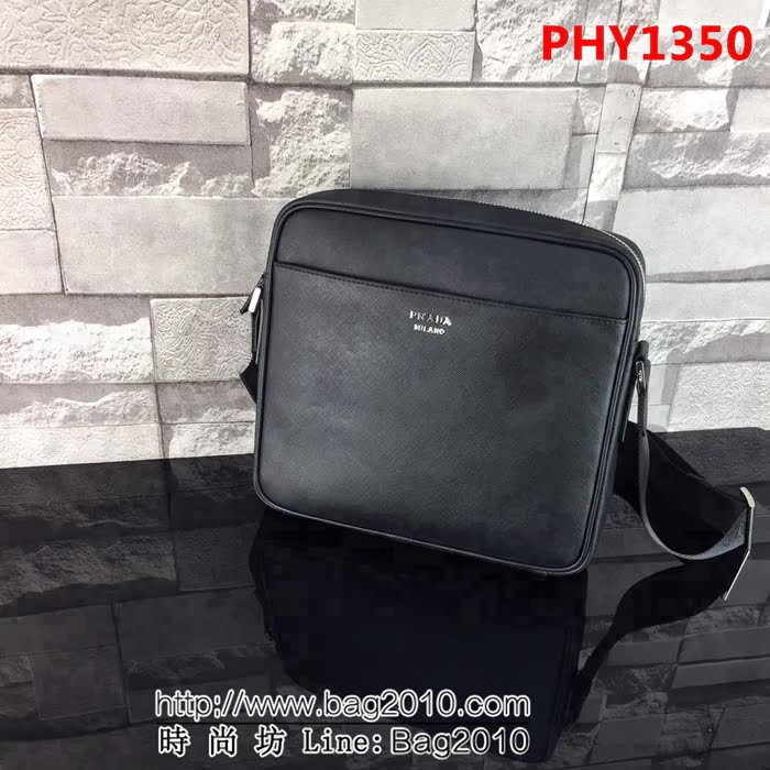 普拉達PRADA原單 最新款2VH014克色原版男士單肩斜挎包 官網同步 PHY1350
