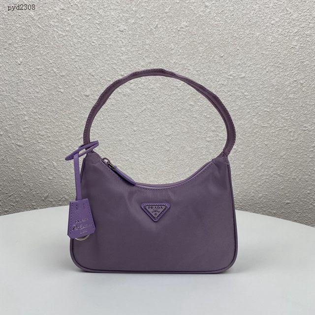 prada女包 普拉達2020專櫃最新款 女士尼龍單肩包 1NE515 Prada升級版HOBO手拎包 Prada腋下包  pyd2308