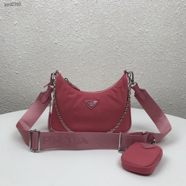 prada女包 普拉達2020新款nylon Hobo手拎包 時尚百搭 prada腋下包 1BH204 Prada單肩斜挎包  pyd2393