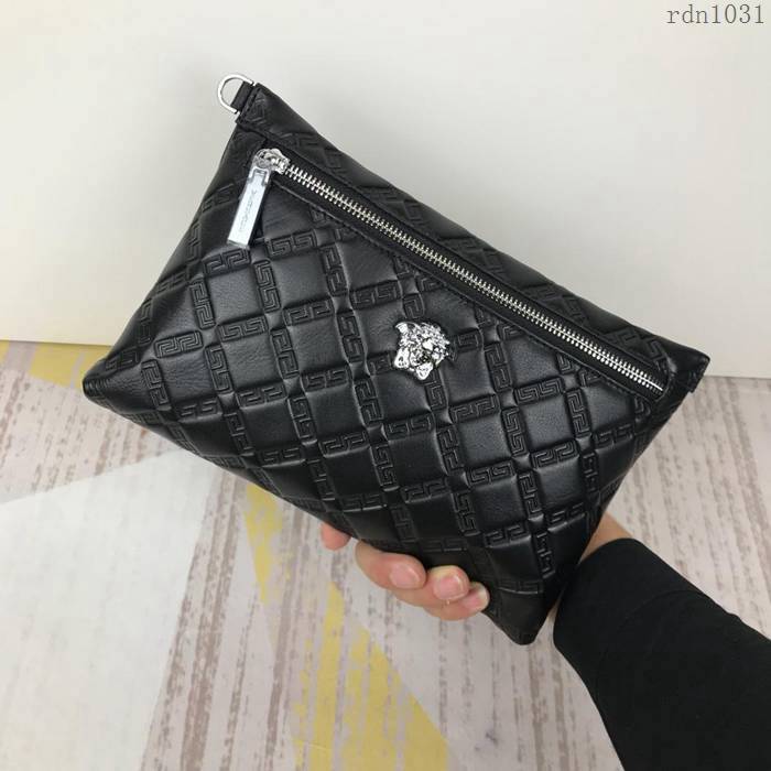 VERSACE男包 范思哲手包 进口原版皮 黑色 男士手拿包 6041  rdn1031