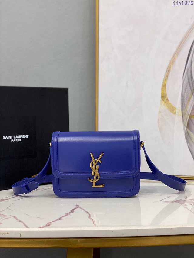 YSL爆款女士包包 聖羅蘭經典款MONOGRAM金屬旋扣大號郵差包 YSL肩背斜挎包 634305  jjh1076