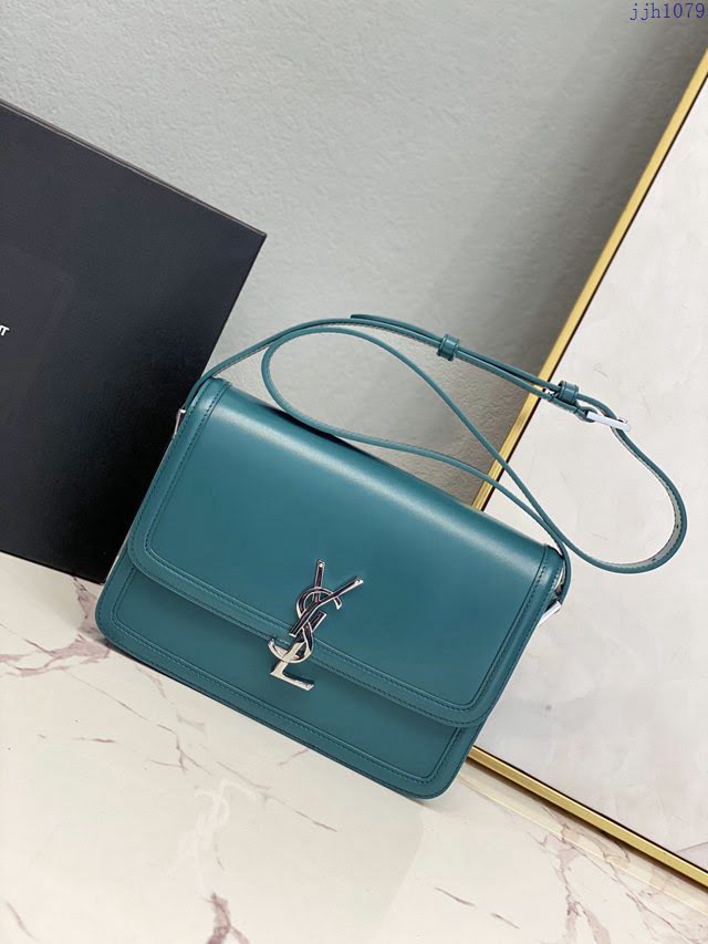 YSL爆款女士包包 聖羅蘭經典款MONOGRAM金屬旋扣大號郵差包 YSL肩背斜挎包 634305  jjh1079