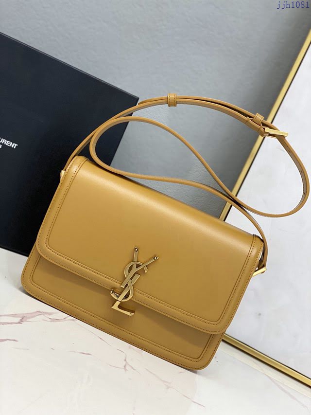 YSL爆款女士包包 聖羅蘭經典款MONOGRAM金屬旋扣大號郵差包 YSL肩背斜挎包 634305  jjh1081