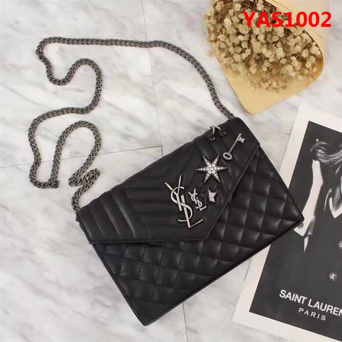 YSL聖羅蘭 2018新款黑色鏈條斜挎包 26594 YAS1002