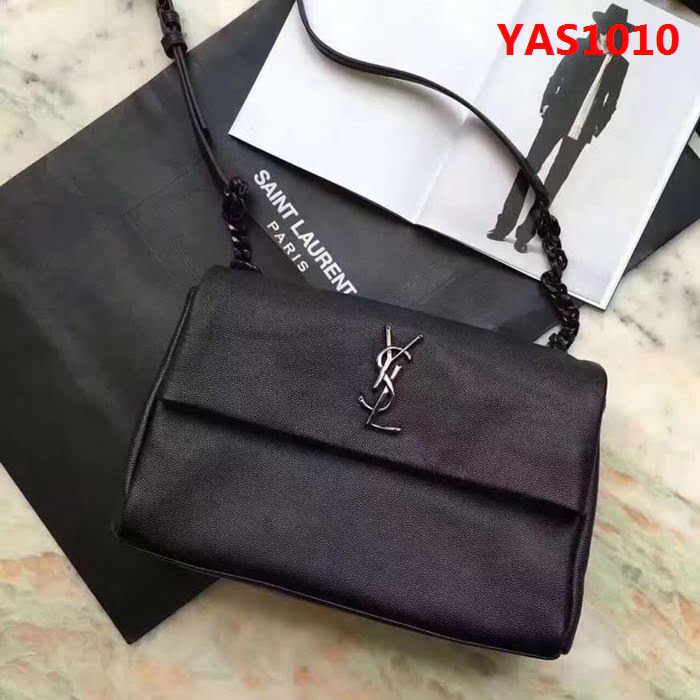 YSL聖羅蘭 海外原單  球紋皮配槍色五金單肩斜挎包 26802 YAS1010