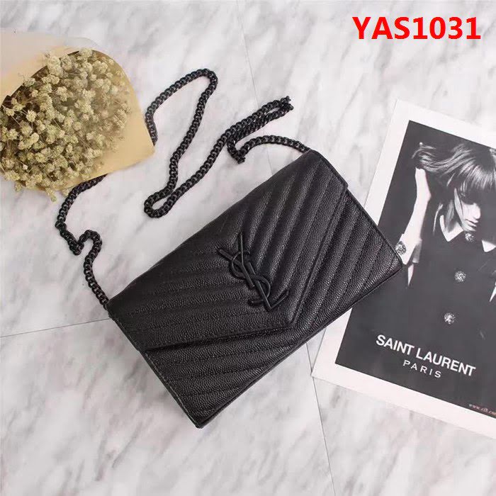 YSL聖羅蘭 爆款 魚子醬牛皮鏈條小包 可當手包用 26801 YAS1031