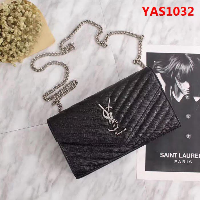 YSL聖羅蘭 爆款 魚子醬牛皮鏈條小包 可當手包用 26801 YAS1032